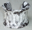 Natural Python Snakeskin Cuff Bracelet a